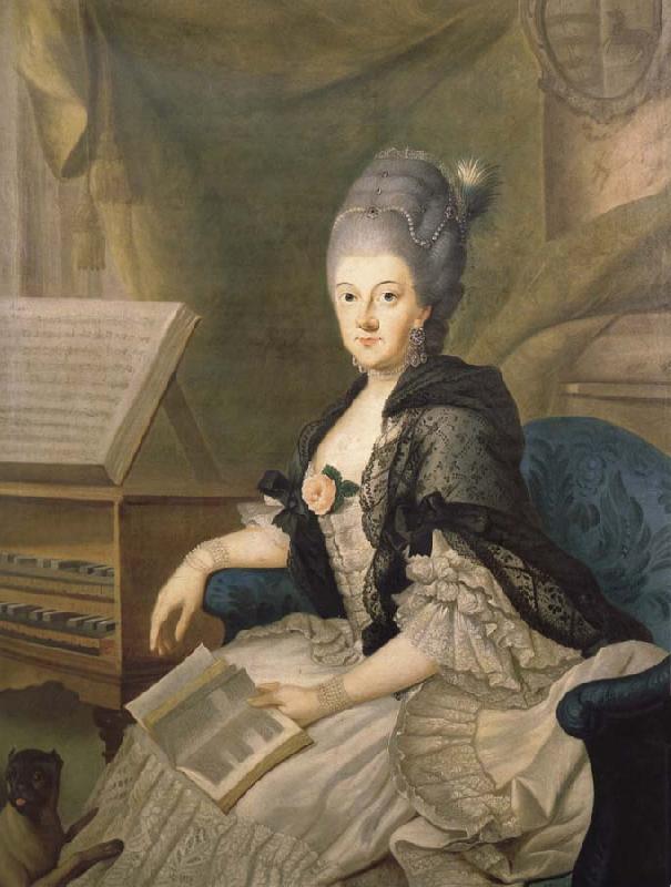 Johann Ernst Heinsius Anna Amalia,Duchess of Saxe-Weimar oil painting image